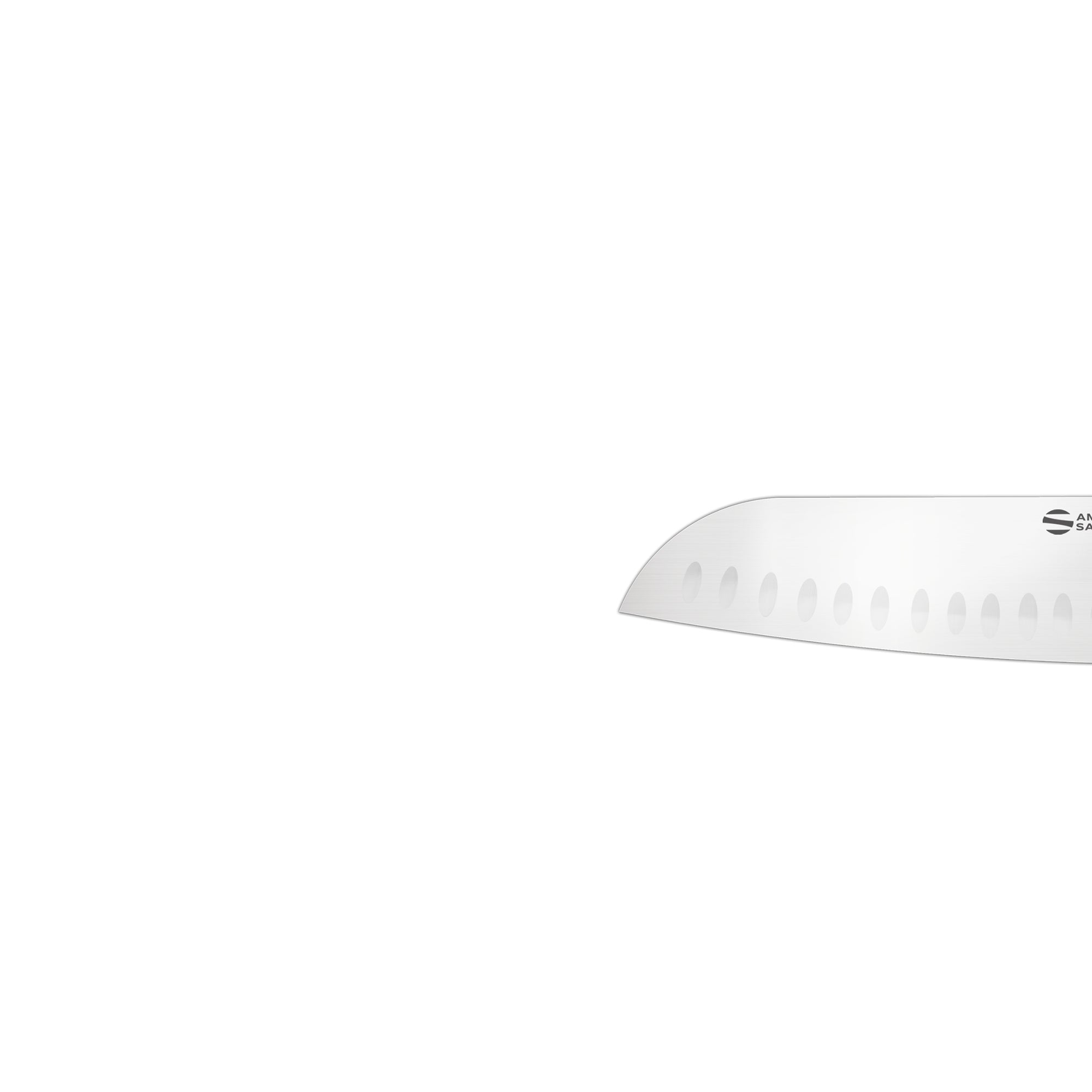 Cutit Santoku, lama 18 cm cu alveole, AMBROGIO SANELLI BBQ BC50018N