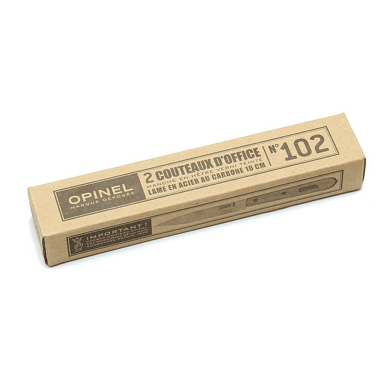 Set 2 cutite de masa, lama 10 cm, Opinel No. 102 Carbon ( 001222 )