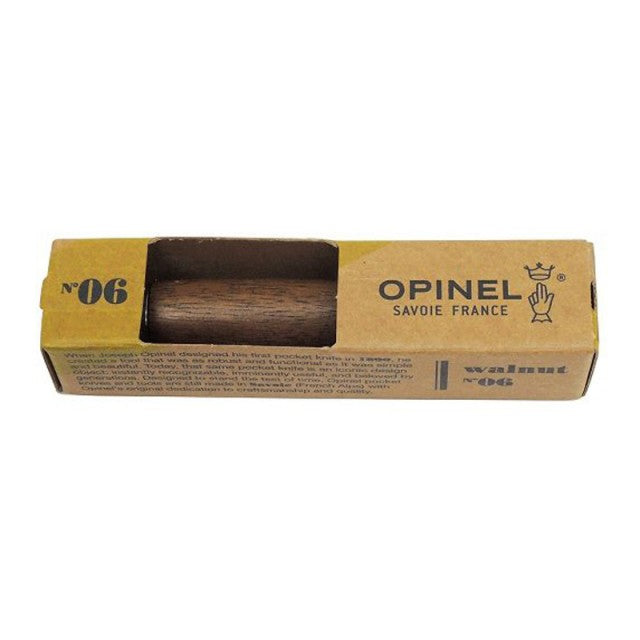 Cutit briceag Opinel No. 6 Inox cu maner din lemn de nuc ( 002025 )