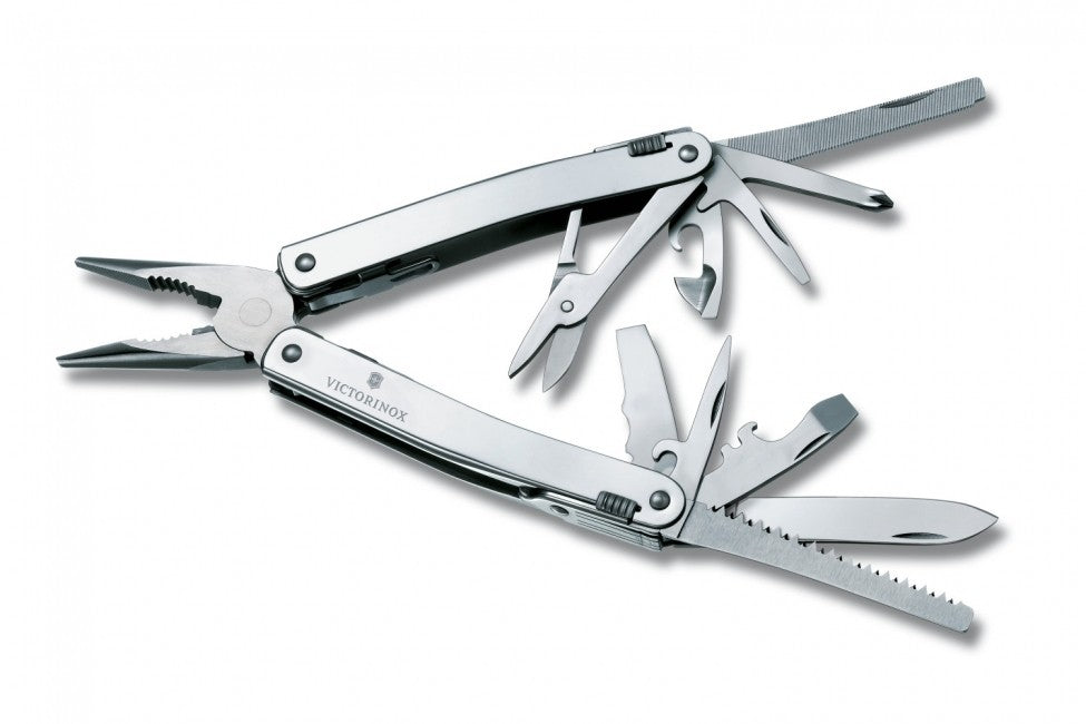 Multi-tool, 16 functii, teaca de piele, VICTORINOX SWISS SPIRIT II ( 3.0224 )